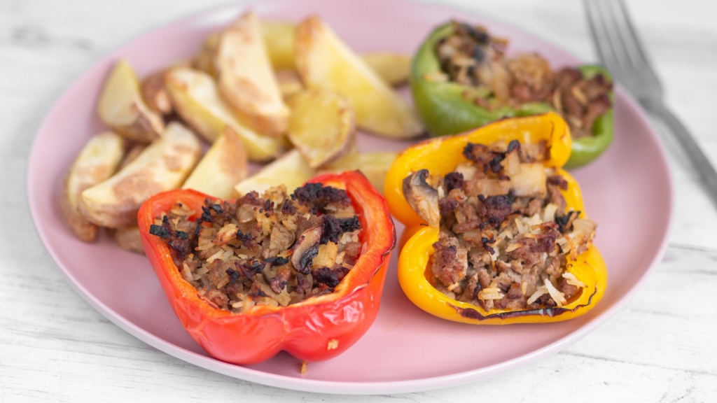 Pulykával töltött kaliforniai paprika Receptek Ízes Élet